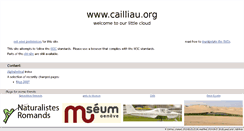 Desktop Screenshot of cailliau.org